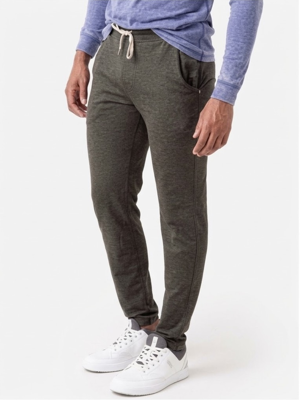 Vuori Men's Ponto Performance Joggers DreamKnit Pants Olive Green Size XL XXL